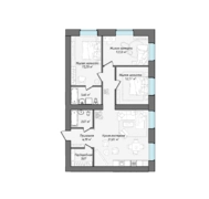 4-комн квартира 94,64 м&sup2;